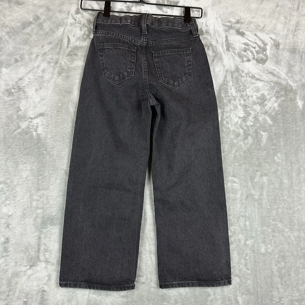 Old Navy Jeans Boys 6 Denim Black Baggy 100% Cotton